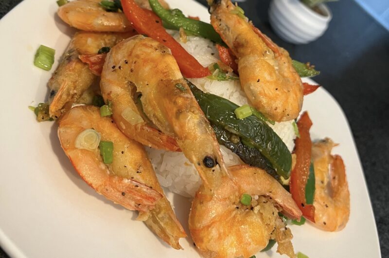 Salt & Pepper Shrimps (with head on)