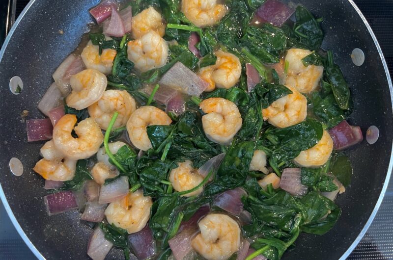 Shrimp & Spinach Stir Fry